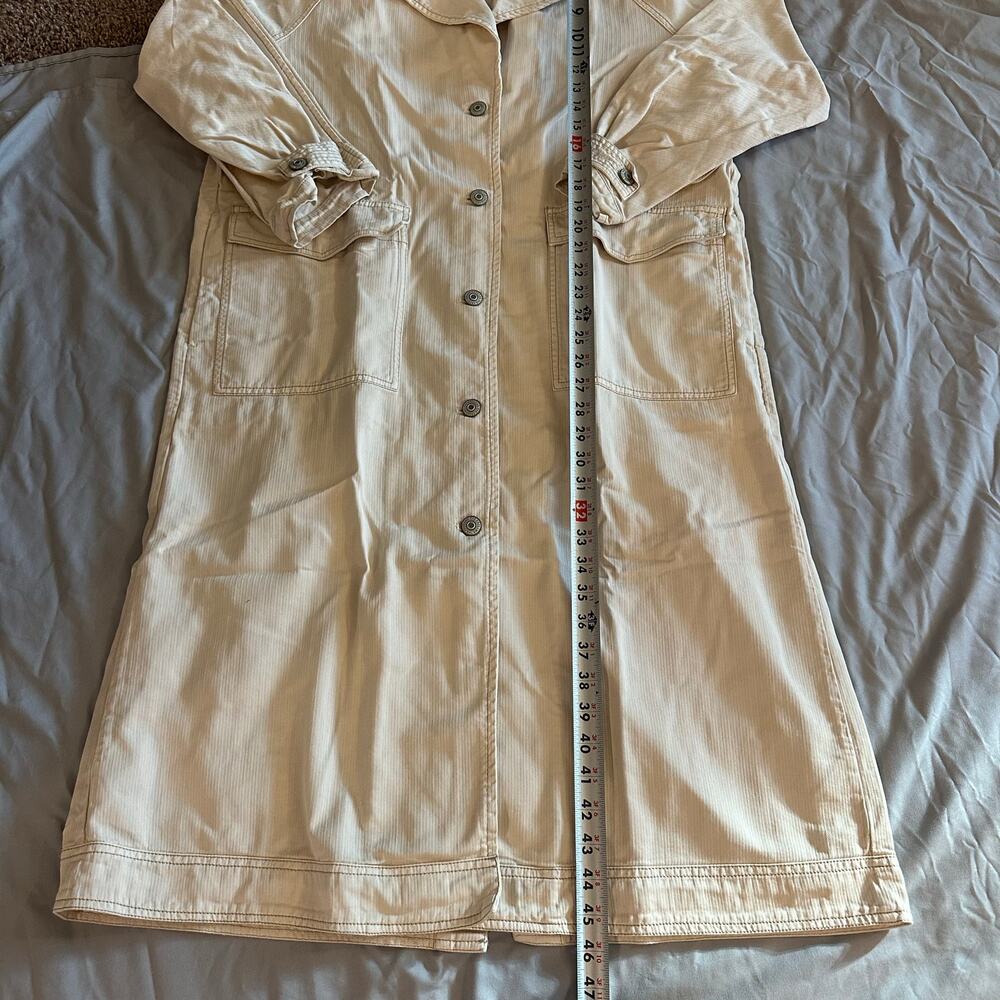Free People We The Free Khaki Perry Military Duster Midi Trench Coat NWOT- S - Picture 14 of 14